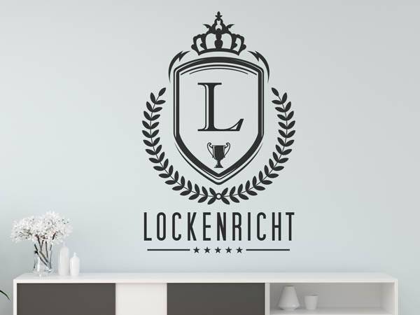 Wandtattoo Lockenricht Wappen