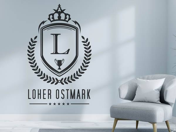 Wandtattoo Loher Ostmark Wappen