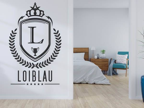 Wandtattoo Loiblau Wappen