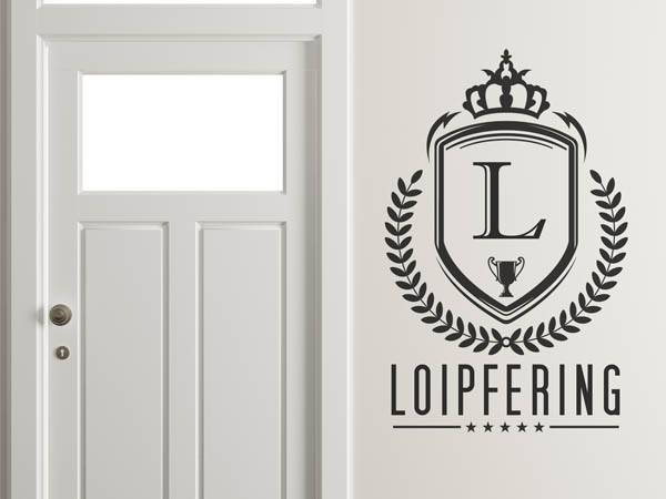 Wandtattoo Loipfering Wappen