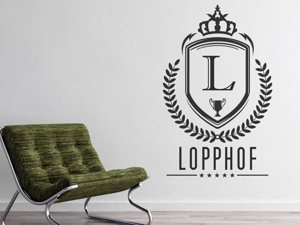 Wandtattoo Lopphof Wappen