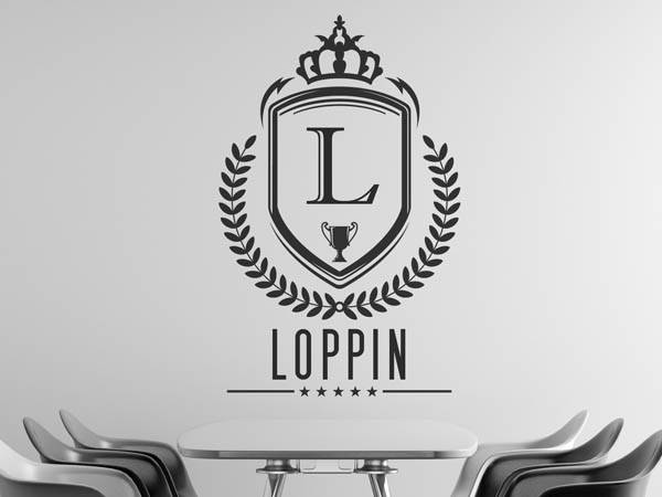 Wandtattoo Loppin Wappen