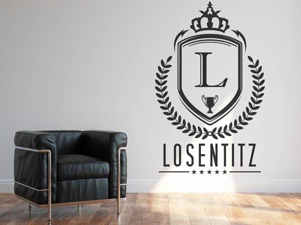Wandtattoo Losentitz Wappen
