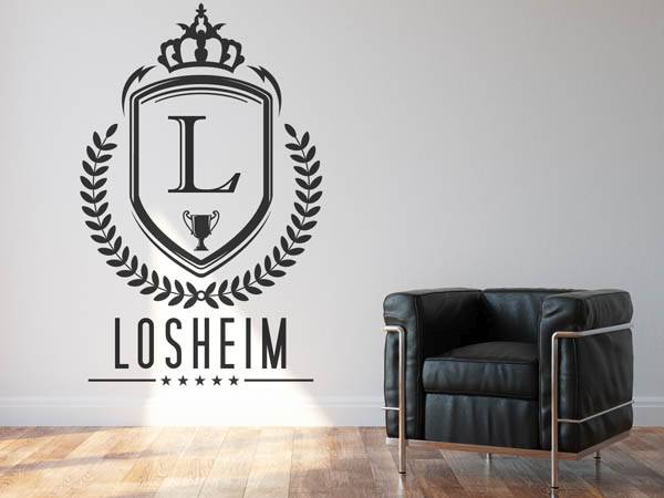 Wandtattoo Losheim Wappen