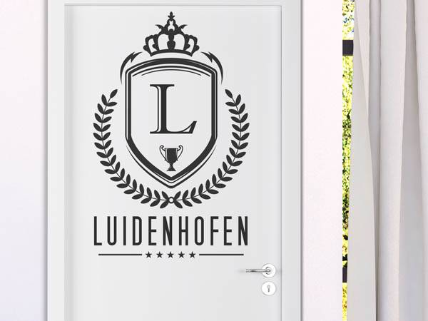 Wandtattoo Luidenhofen Wappen