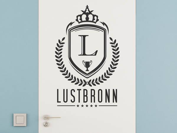 Wandtattoo Lustbronn Wappen