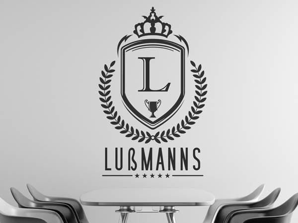 Wandtattoo Lußmanns Wappen