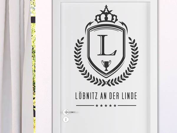 Wandtattoo Löbnitz an der Linde Wappen