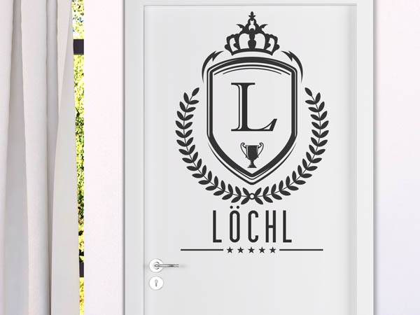 Wandtattoo Löchl Wappen