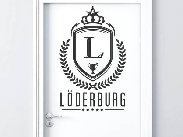 Wandtattoo Löderburg Wappen