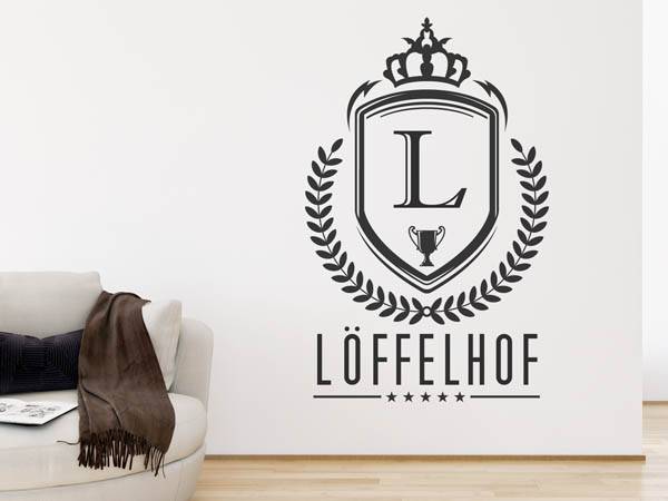 Wandtattoo Löffelhof Wappen