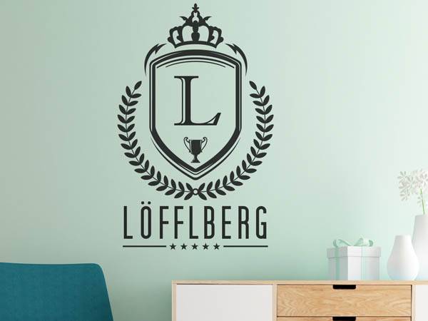 Wandtattoo Löfflberg Wappen