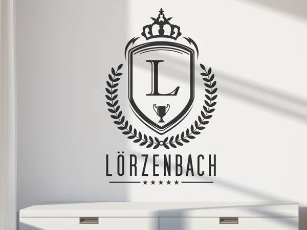 Wandtattoo Lörzenbach Wappen