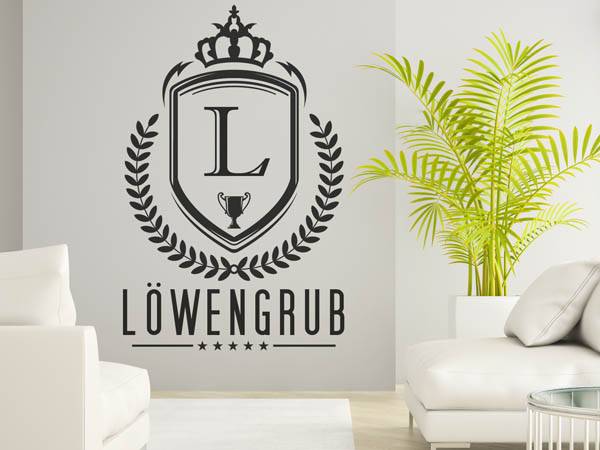 Wandtattoo Löwengrub Wappen