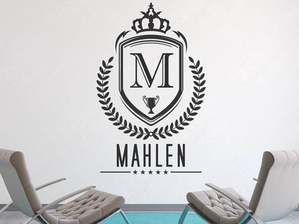 Wandtattoo Mahlen Wappen