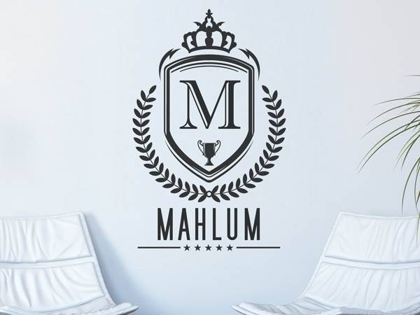 Wandtattoo Mahlum Wappen