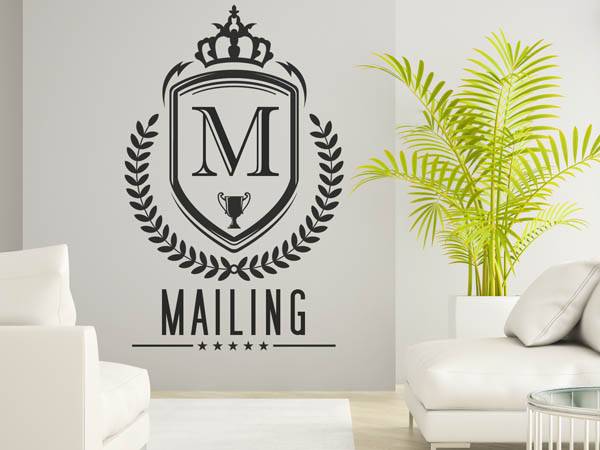Wandtattoo Mailing Wappen