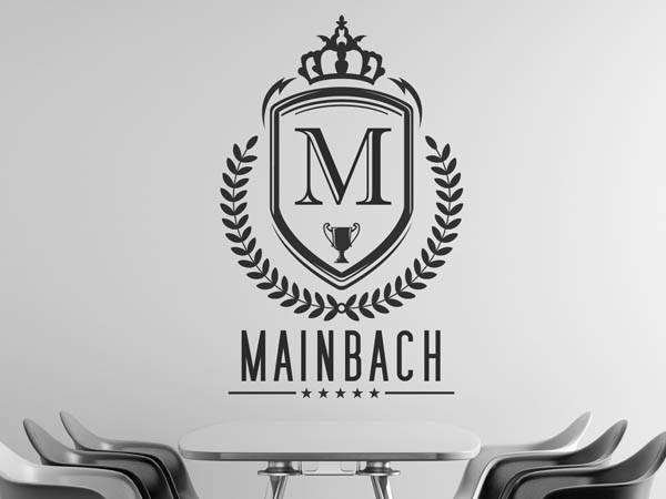 Wandtattoo Mainbach Wappen