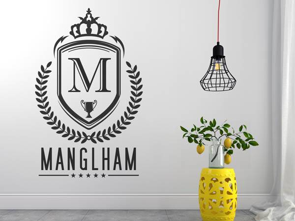 Wandtattoo Manglham Wappen