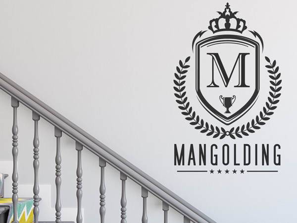 Wandtattoo Mangolding Wappen