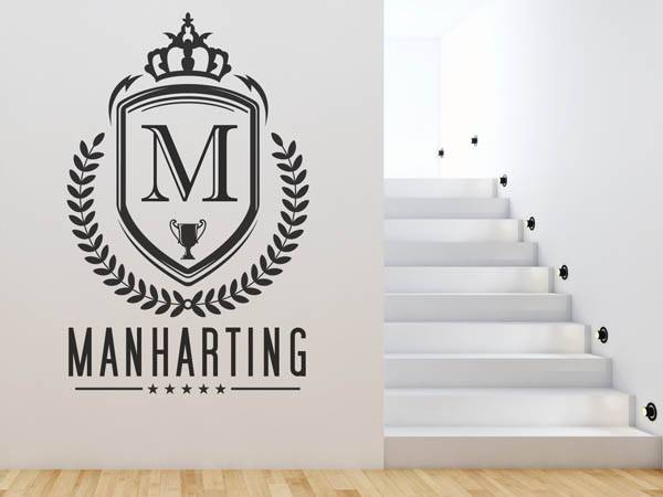 Wandtattoo Manharting Wappen