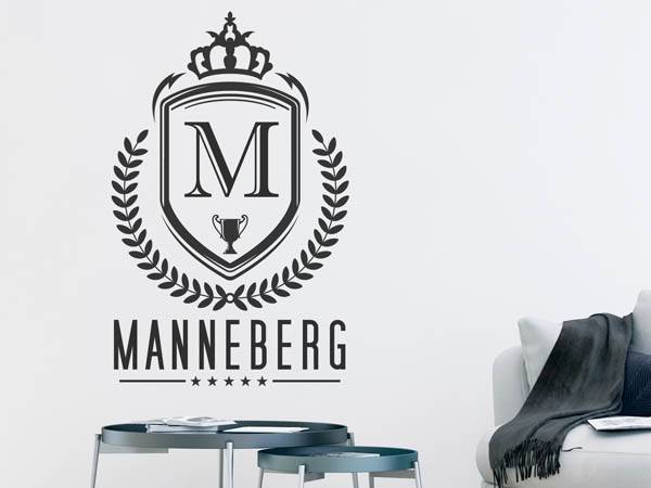 Wandtattoo Manneberg Wappen
