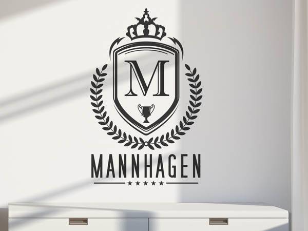Wandtattoo Mannhagen Wappen