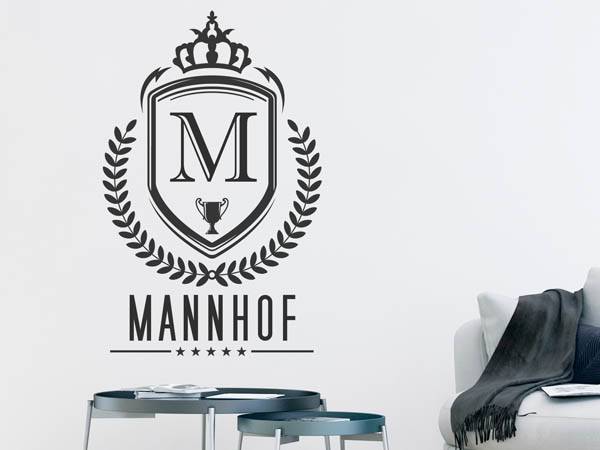 Wandtattoo Mannhof Wappen