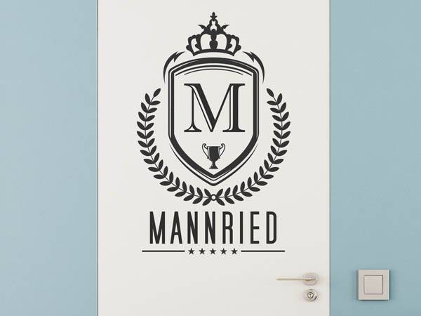 Wandtattoo Mannried Wappen