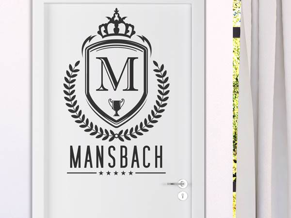 Wandtattoo Mansbach Wappen