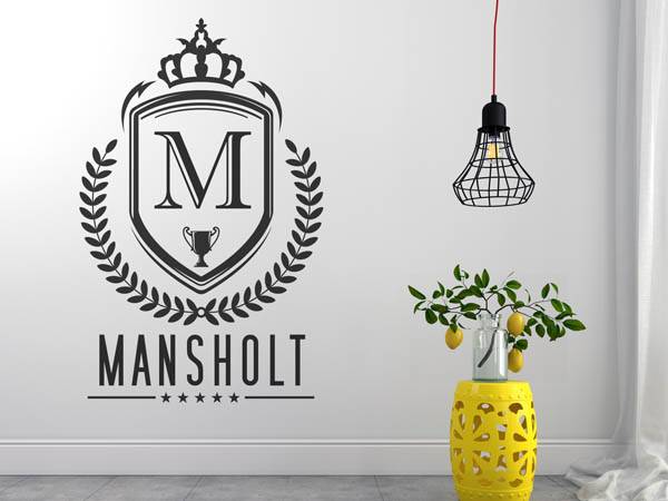Wandtattoo Mansholt Wappen