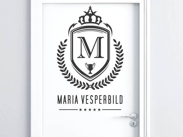 Wandtattoo Maria Vesperbild Wappen