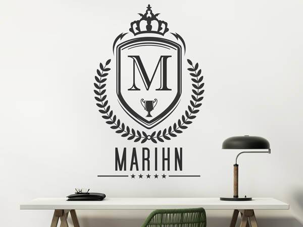 Wandtattoo Marihn Wappen