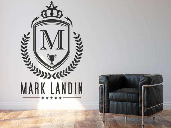 Wandtattoo Mark Landin Wappen
