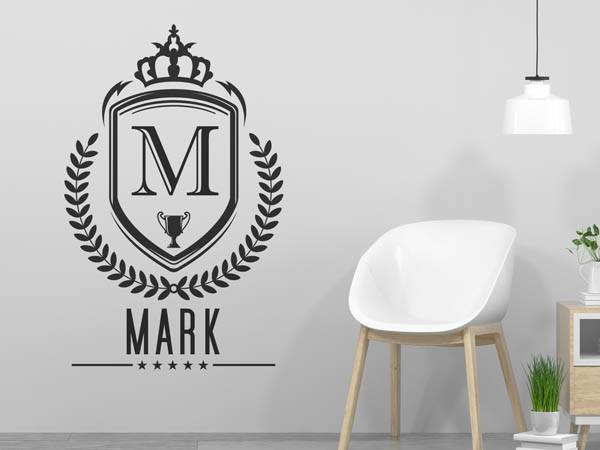 Wandtattoo Mark Wappen