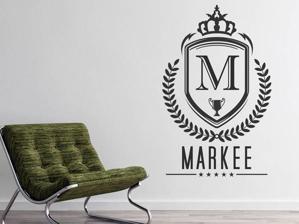 Wandtattoo Markee Wappen