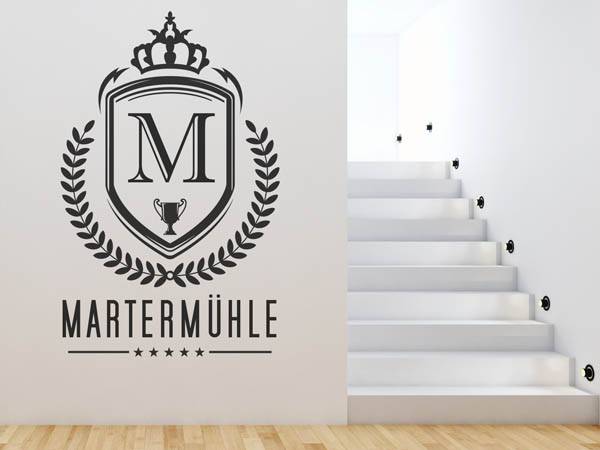 Wandtattoo Martermühle Wappen