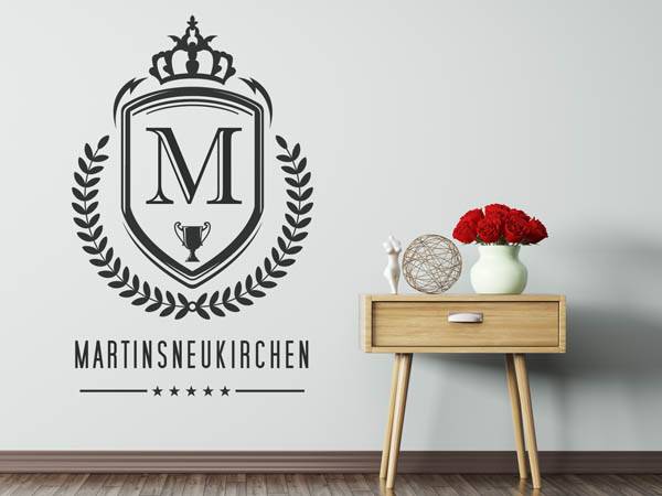 Wandtattoo Martinsneukirchen Wappen