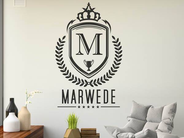 Wandtattoo Marwede Wappen