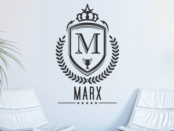Wandtattoo Marx Wappen