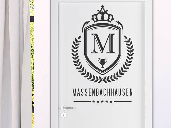 Wandtattoo Massenbachhausen Wappen