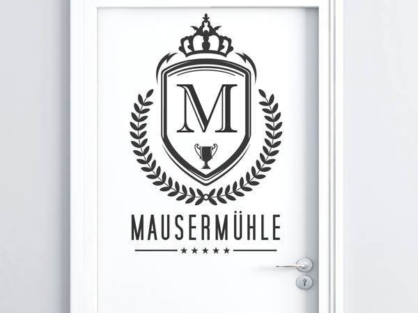 Wandtattoo Mausermühle Wappen