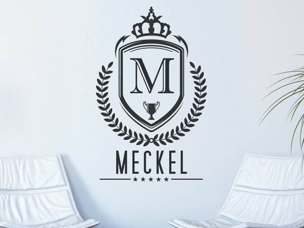 Wandtattoo Meckel Wappen