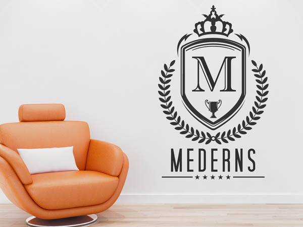 Wandtattoo Mederns Wappen