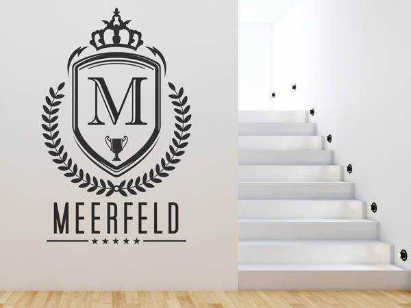 Wandtattoo Meerfeld Wappen