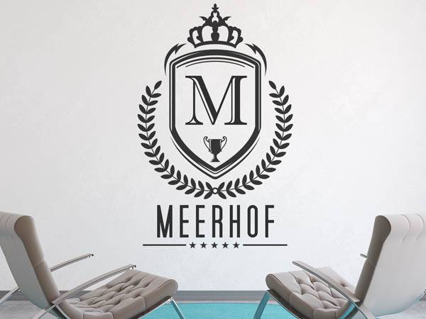 Wandtattoo Meerhof Wappen