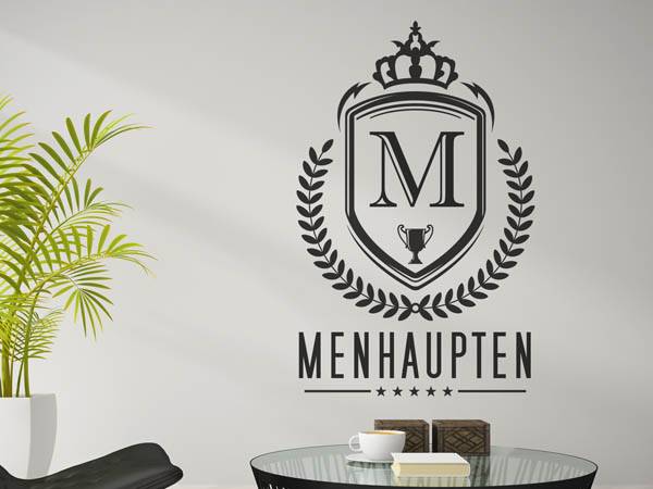 Wandtattoo Menhaupten Wappen