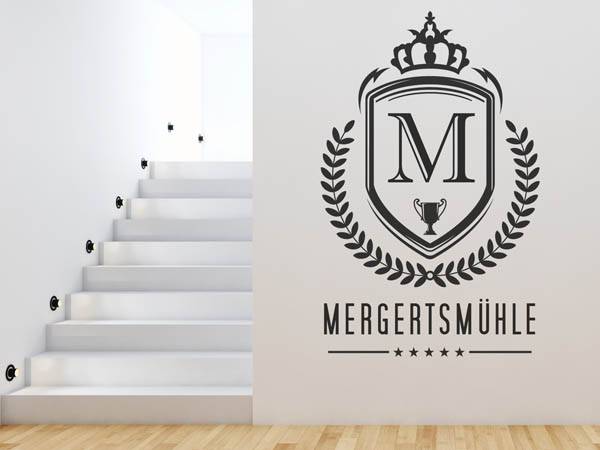 Wandtattoo Mergertsmühle Wappen