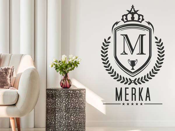 Wandtattoo Merka Wappen