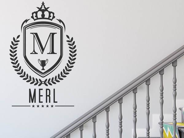 Wandtattoo Merl Wappen